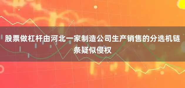 股票做杠杆由河北一家制造公司生产销售的分选机链条疑似侵权